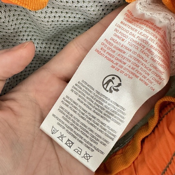 Tokyo Laundry Swim Trunks Men’s Green‎ Orange Lined Pockets Size Large 7” Inseam - Picture 10 of 11